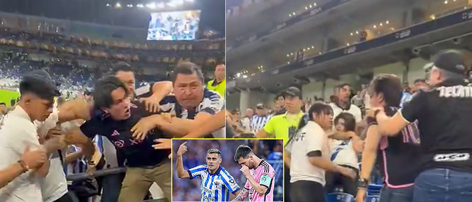 Rayados dio golpe de autoridad al equipo de Messi dentro de la cancha y hasta en las gradas