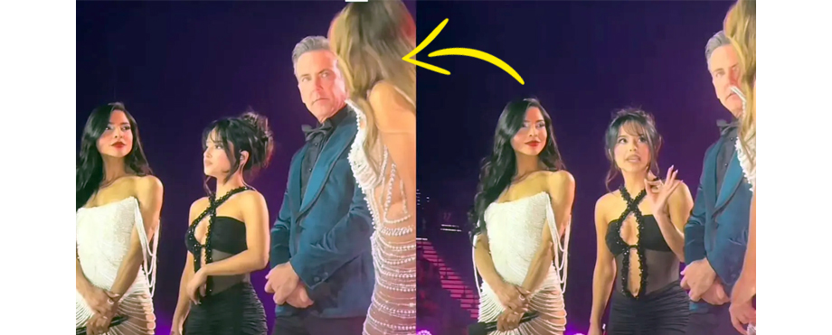 Thalia se roba el show en los Latin Awards; no le gustó el vestido de su compañera