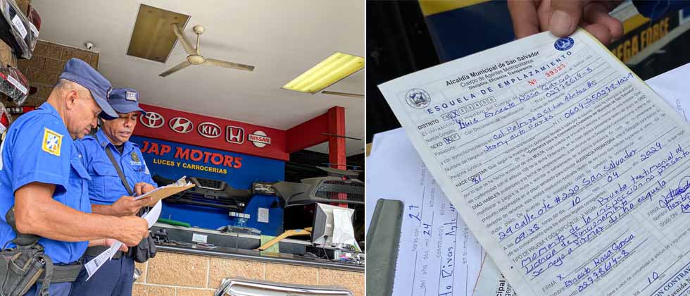 Sancionan a propietarios de talleres por obstaculizar las calles y las aceras en la 29