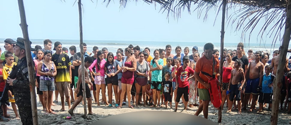 Paseo se convierte en tragedia: una persona falleció ahogada en la playa El Espino