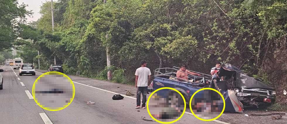  3 personas pierden la vida y 4 acaban lesionadas tras grave accidente en Olocuilta