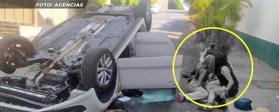 Mujeres se viralizan por tomarse una selfie minutos después de accidentarse