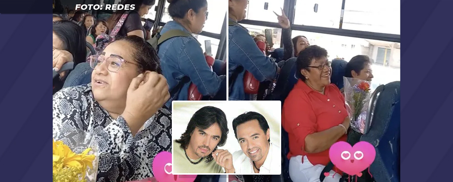 A todo pulmón: Señoras cantan canciones de Los Temerarios en un autobús colectivo