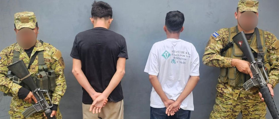 Capturan a dos menores de edad que atacaron a personal militar de la Brigada de Artillería