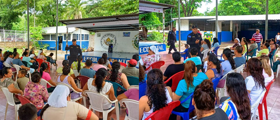 Policías capacitan a padres de familia para crear conciencia en la educación de sus hijos