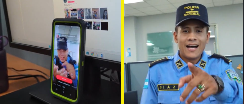 Prohíben a policías hondureños hacer videos para TikTok