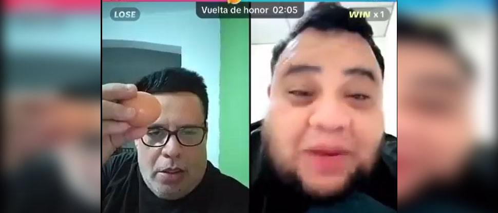 René Alonso se revienta un huevo tras perder batalla de TikTok