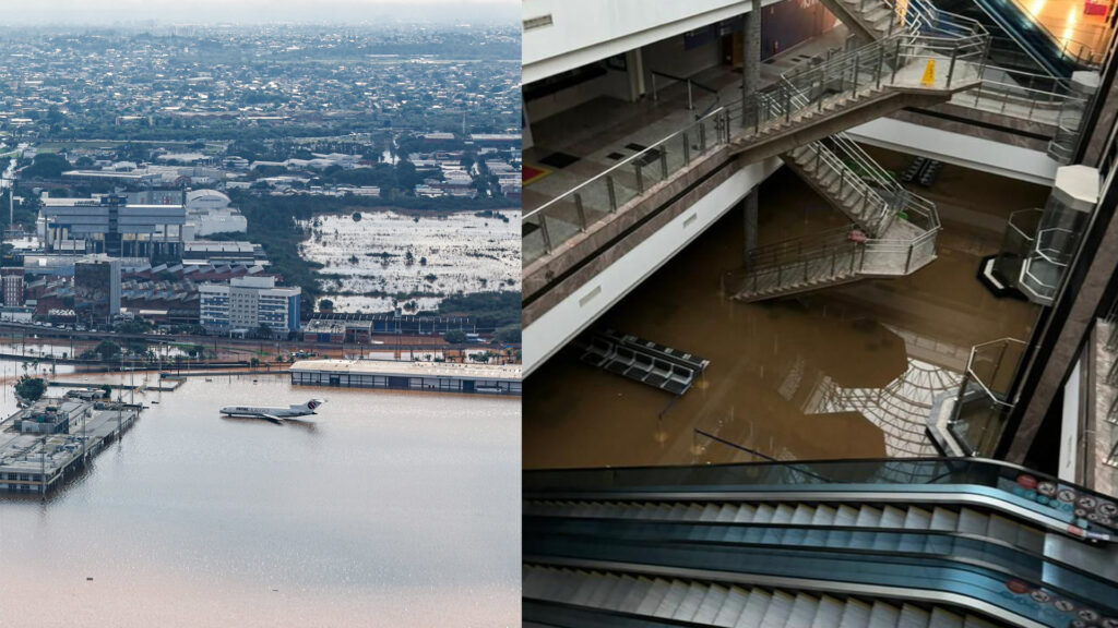 Brasil: Aeropuerto de Porto Alegre suspende operaciones tras ser afectado por inundaciones