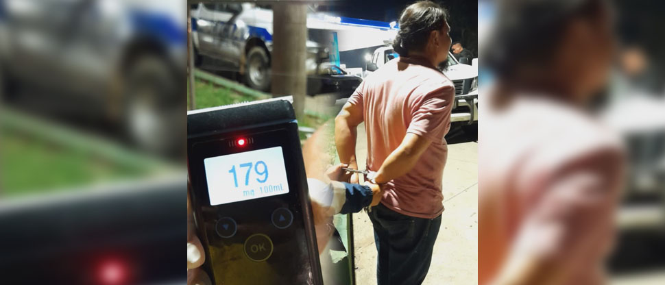 Entre anoche y esta madrugada, autoridades capturan a 10 conductores borrachos