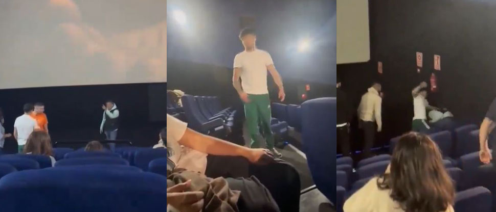 España: Boxeador noquea a hombre que golpeó a su mujer y una niña en una sala de cine
