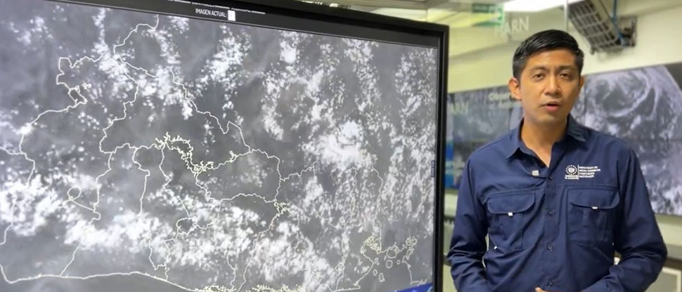 Cielos nublados pero con poca probabilidad de lluvia en el centro del país