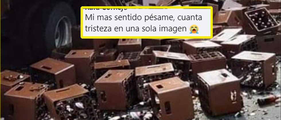 Salvadoreños lloran por las de decenas de cervezas tiradas y desperdiciadas