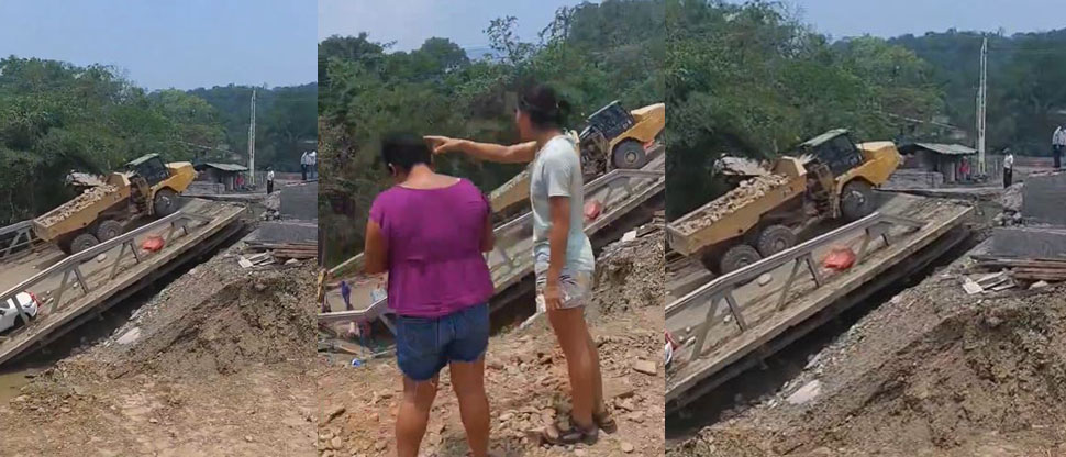 México: Tres hombres lesionados tras colapso de puente en construcción en San Luis Potosí