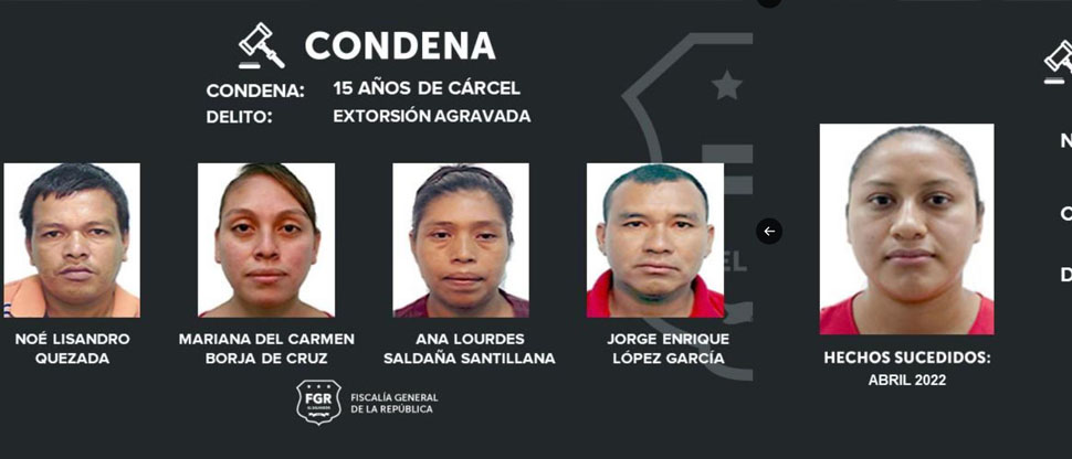 Condenan a 15 años de prisión a cinco pandilleros de la MS por el delito de extorsión