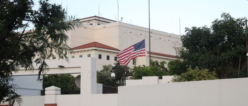 Embajada de EUA estará cerrada el próximo lunes