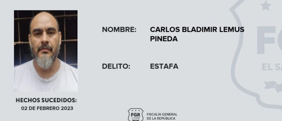 Fiscalía General de la República intimará a hombre por el delito de estafa