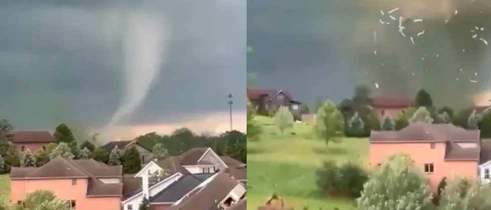 Tornado arrasa con una iglesia en pleno culto y todos sobreviven