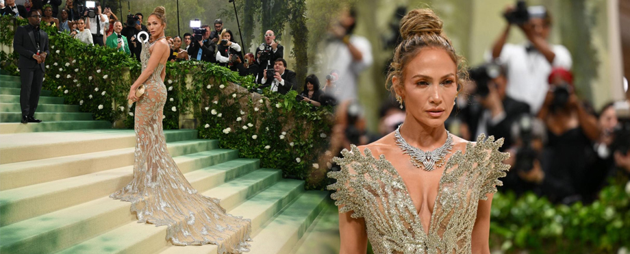 Espectacular: Así lució Jennifer López durante la Gala del Met 2024