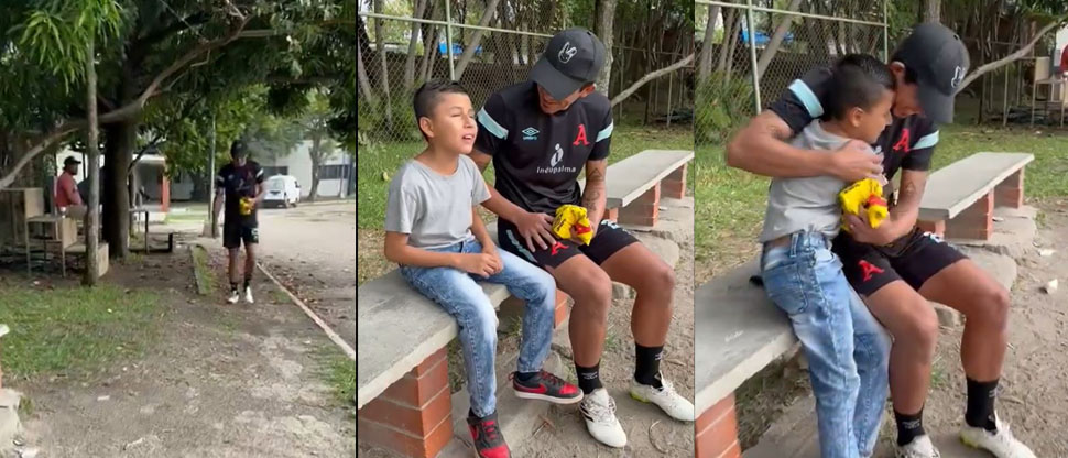 Super Mario González deja a un lado las canchas para conocer a su máximo fan