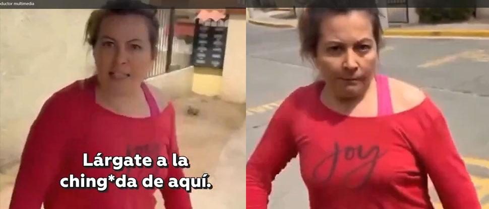 México: Mujer agrede a hombre repartidor de comida