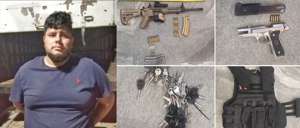 En operativo la PNC captura a hombre y le incautan fuerte armamento