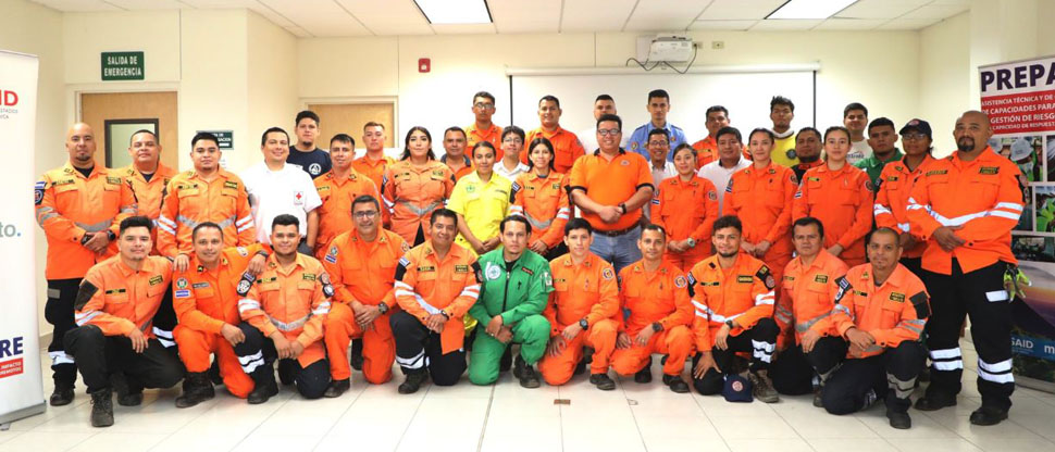 Protección civil capacita a personal en “Curso de Búsqueda y Rescate en Estructuras Colapsadas”
