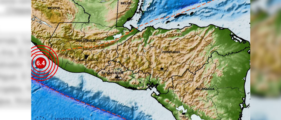 Salvadoreños perciben esta madrugada sismo de 6.4 grados en costas de Chiapas, México