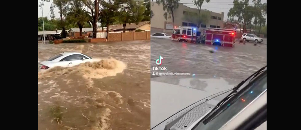 Vehículos quedan atrapados tras primera tormenta monzónica que azotó Arizona