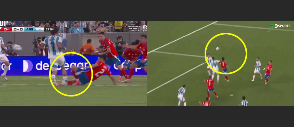 Indignación en redes con el polémico arbitraje de Chile vs Argentina: “Entreguen la Copa a Messi”