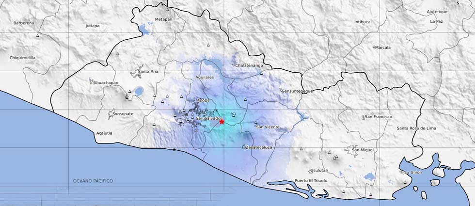 Sismo originado en el lago de Ilopango sacude parte del país esta madrugada