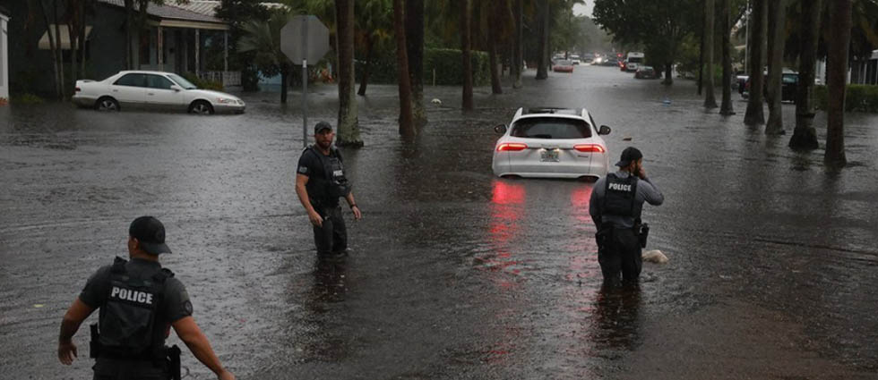Declaran estado de emergencia en Fort Lauderdale ante graves inundaciones