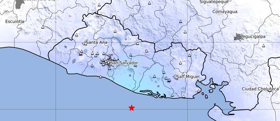 Sismo de 4.3 grados sacude parte de El Salvador esta madrugada de jueves