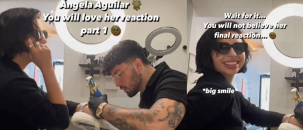 ¿Se tatuó a Nodal? Publican controversial video de Ángela Aguilar