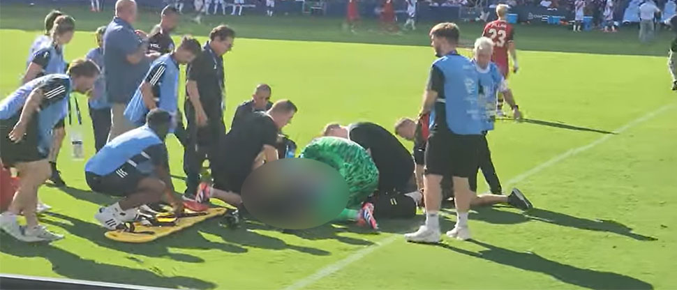 Este es el instante cuando árbitro guatemalteco cae desmayado en partido de Copa América