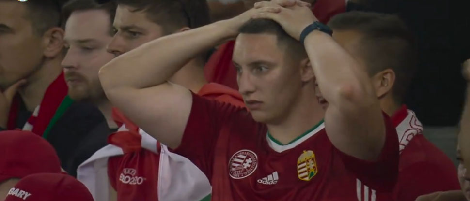 Este es el impresionante momento cuando un futbolista húngaro queda inconsciente tras golpe