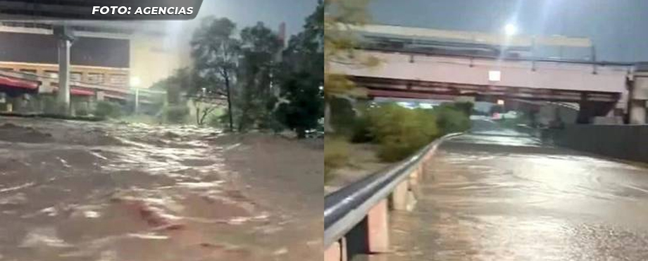 MÉXICO: Río Santa Catarina se desborda en un tramo en Monterrey