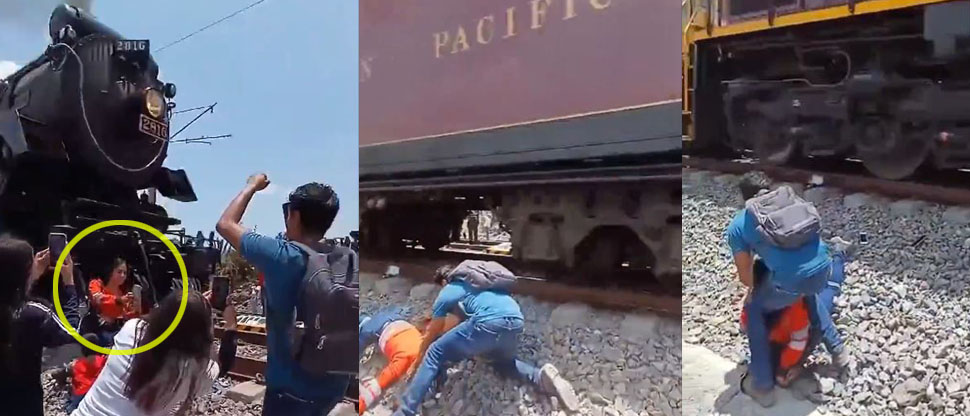 México: Mujer fallece al ser impactada por un tren cuando trataba de hacerse una selfie  