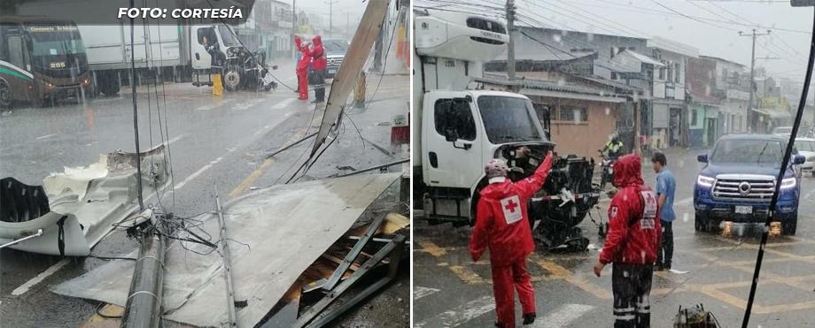 Reportan fuerte accidente en Santa Tecla