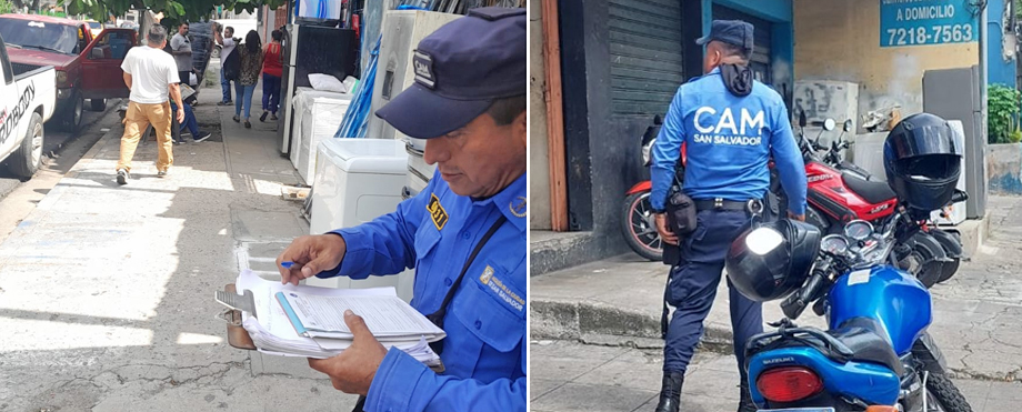 Sancionan a dueño de taller por operar sin permisos y obstruir el paso peatonal