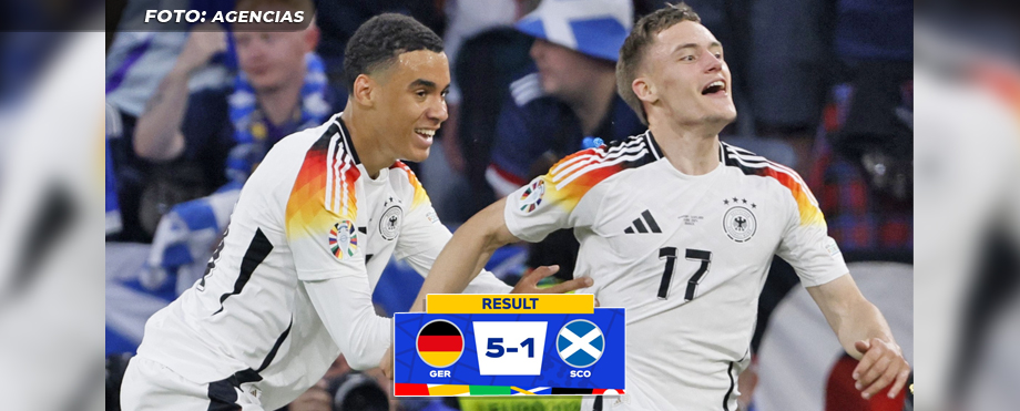 Alemania aplasta a Escocia en su debut en la Eurocopa 2024