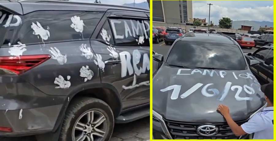 «Broma» por manchar lujosa camioneta costará más de $700