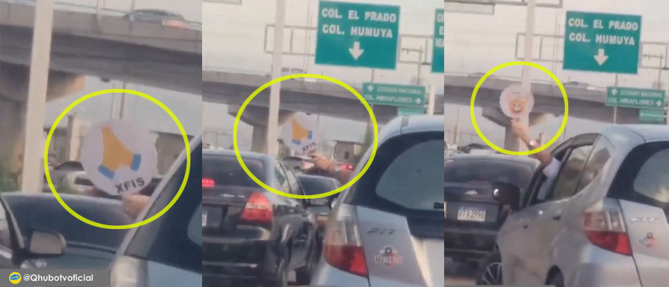 Honduras: Hombre se vuelve viral por la manera de pedir chance para incorporarse a carril