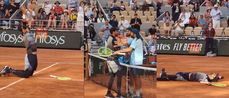 Así fue la celebración de Marcelo Arévalo tras conseguir su segundo Roland Garros