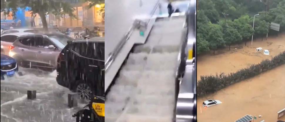 CHINA: Provincia de Changsha termina inundada tras fuertes lluvias