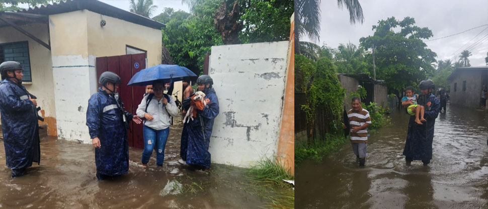 Fuerza Armada continúa evacuando a familias afectadas por lluvias