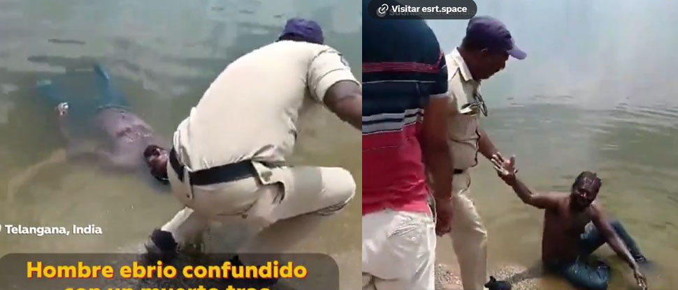 India: Policía confunde a hombre ebrio con un fallecido
