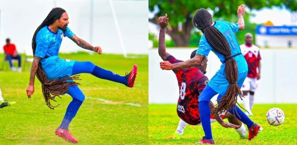 Al estilo Bob Marley, jugador de la selección de Anguila conquista el mundo del fútbol