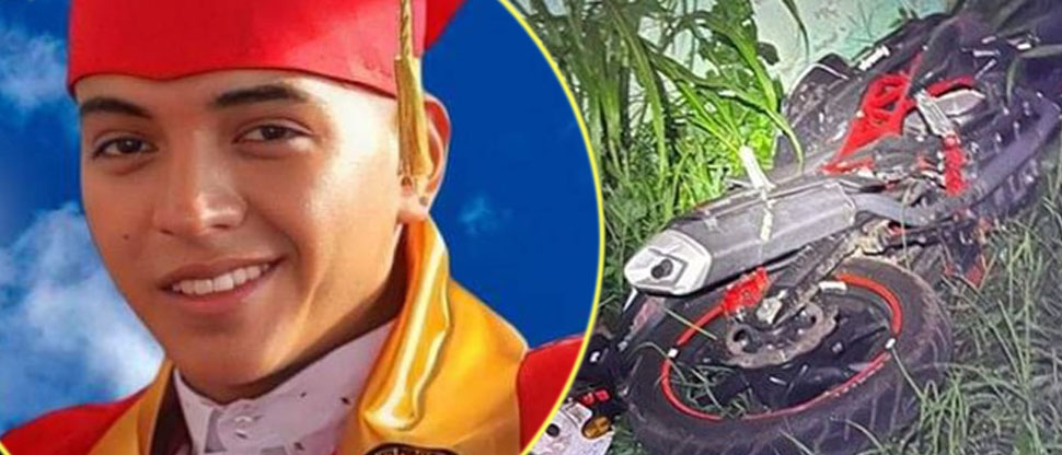 Él era Samuel, motociclista que falleció tras accidentarse en Cabañas