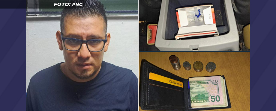CAPTURADO: Le encuentran varias porciones de droga y dinero en efectivo