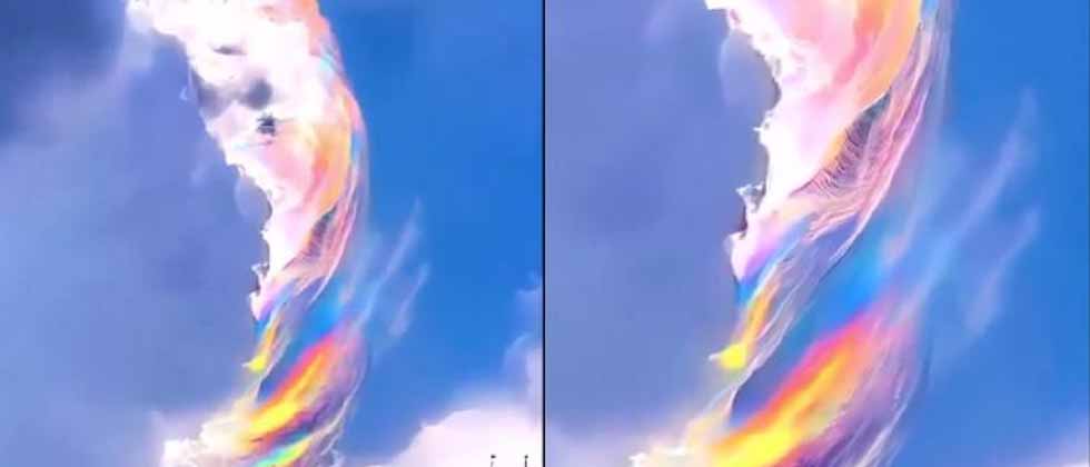 VIDEO: Captan un inusual remolino lleno de colores en Vietnam 